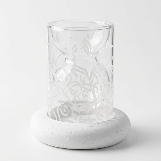 Double Glass Tea Cup Set 6 Pcs